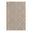 Tapis en polypropylène tissé à la machine à motif géométrique de couleur kaki-98263216