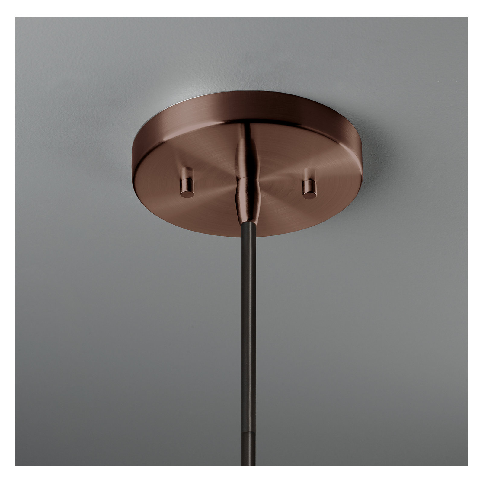 Logan 1 - Light Single Cone Pendant, Dark Bronze, Matte White, 13.5" H x 6" W x 6" D