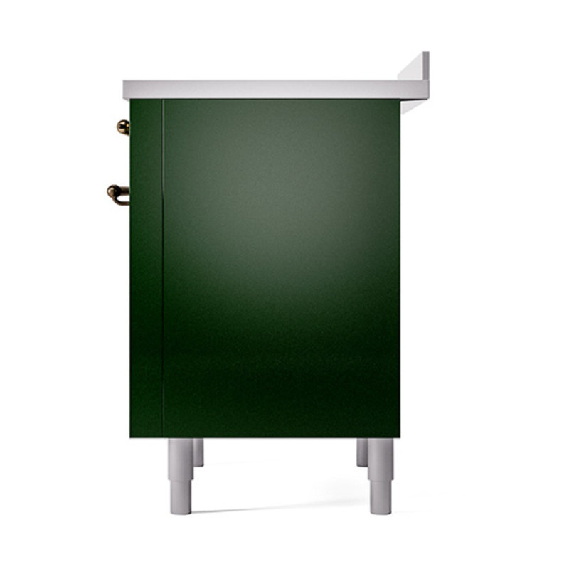 ILVE Nostalgie II Noblesse 36 in Induction Range, Emerald Green/Bronze