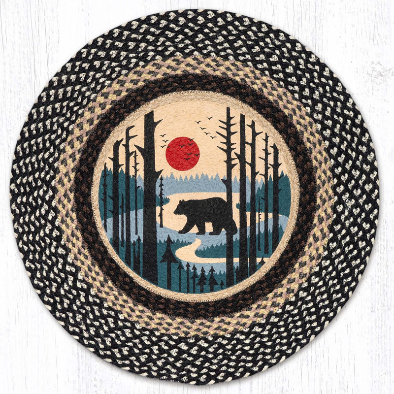  RP-430 Bear Scene Round Patch 27"x27"