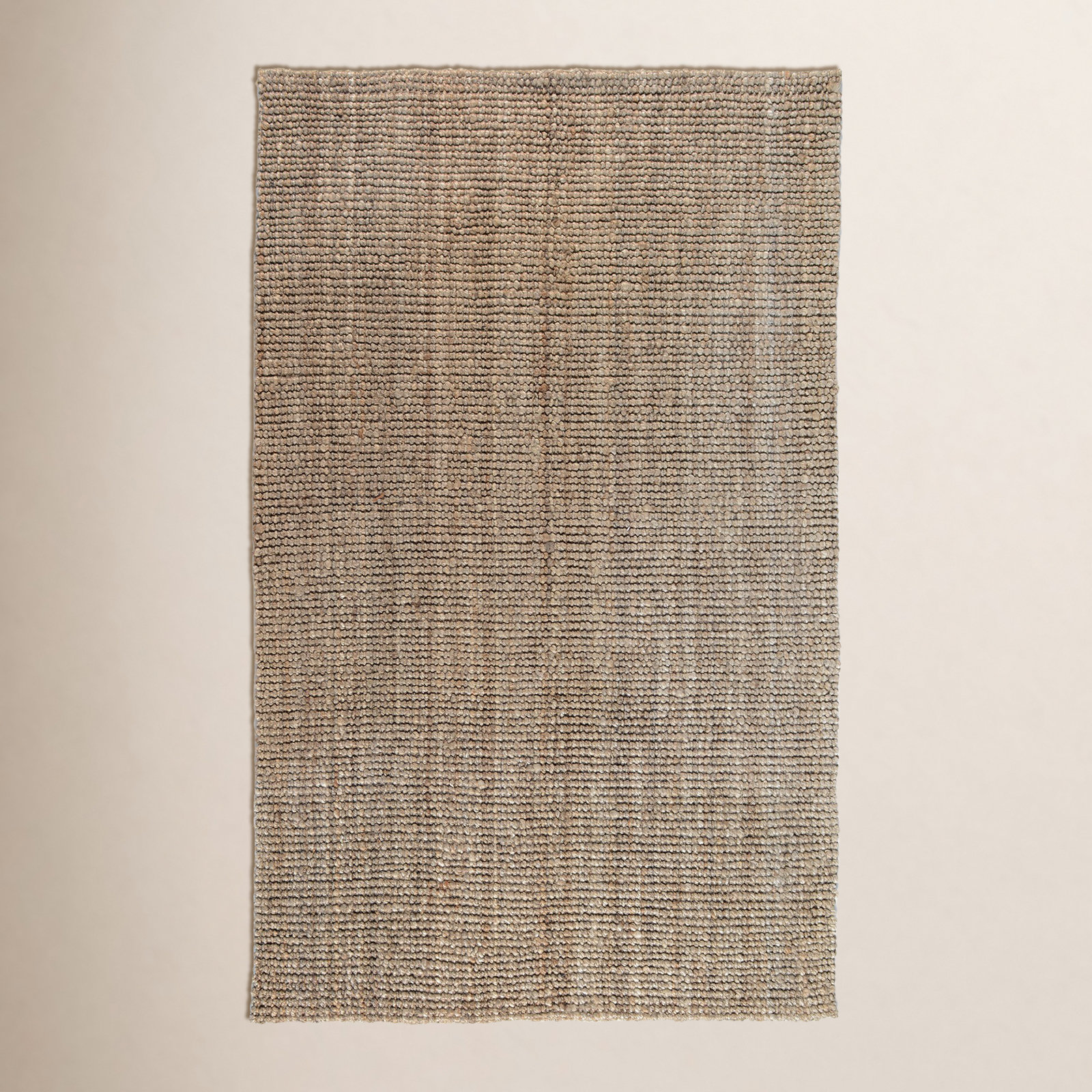 Dickie Natural Hand-Woven Jute Rug, Rectangle 2' x 3'