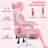 Gaming Chair With Cute Bunny Massage Lumbar Pillow Kids Ergonomic Computer Chair With Adjustable Headrest And Footrest-1206976480