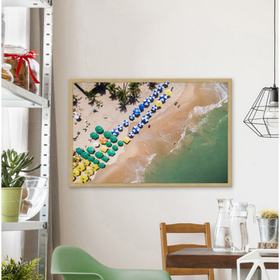 'Beach Umbrellas' Print by Marmont Hill