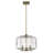 Iroha 3 - Light Brass Geometric Pendant