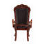 Set Of 2 Brown And Cherry Oak Armchairs With Nailhead Trim | Gift Idea