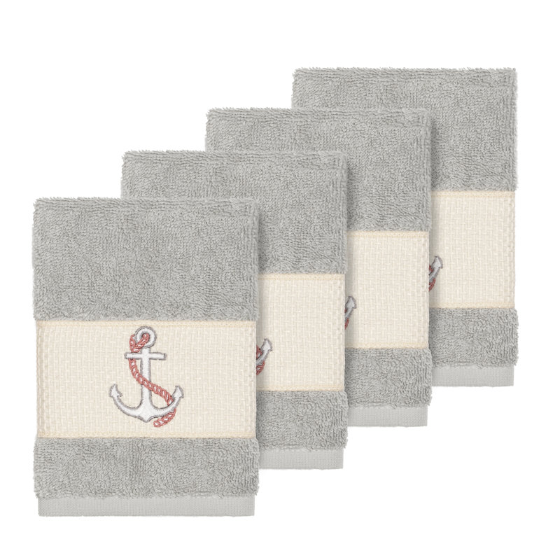 Easton Turkish Cotton Washcloth, Light Gray
