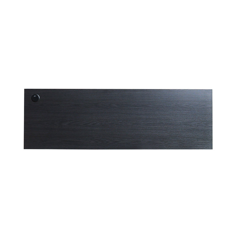 Espace de travail gris foncé avec fermeture en douceur, option de rangement en profondeur, eau et chaleur, surface anti-taches, panneau de qualité E0, bande de bordure 2X plus épaisse, revêtement de finition métallique moderne, fabriqué à l'intérieur
