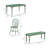 6 - Person Solid Wood Solid Wood Top Four Leg Dining Set