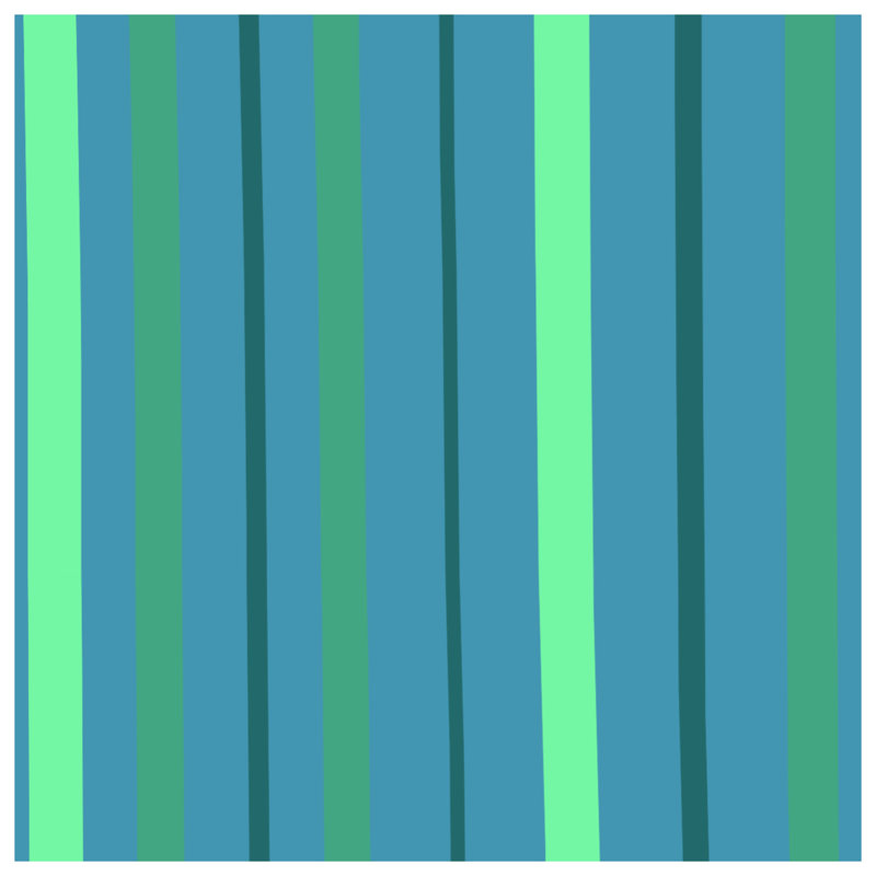 Green Blue Stripes Comforter, King