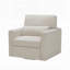 Fauteuil pivotant moderne et contemporain 35 po Darrielle-221345222