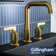 Karran 2-Handle Three Hole Widespread Bathroom Faucet with Matching Pop-up Drain