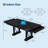 Spacious 71-Inch Dining Table for 6-8, Rectangular Wooden Table with Double Pedestal Base, 2 Storage Drawers-872610565