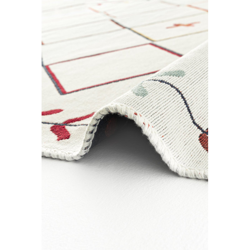 Framingham Cotton Machine Made Indoor / Outdoor Area Rug, Runner 2'7" x 9'10"