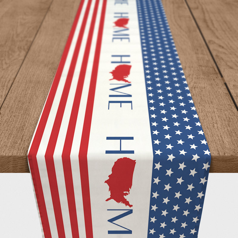 Rectangle Independence Day Polyester Table Runner, 90" x 16"