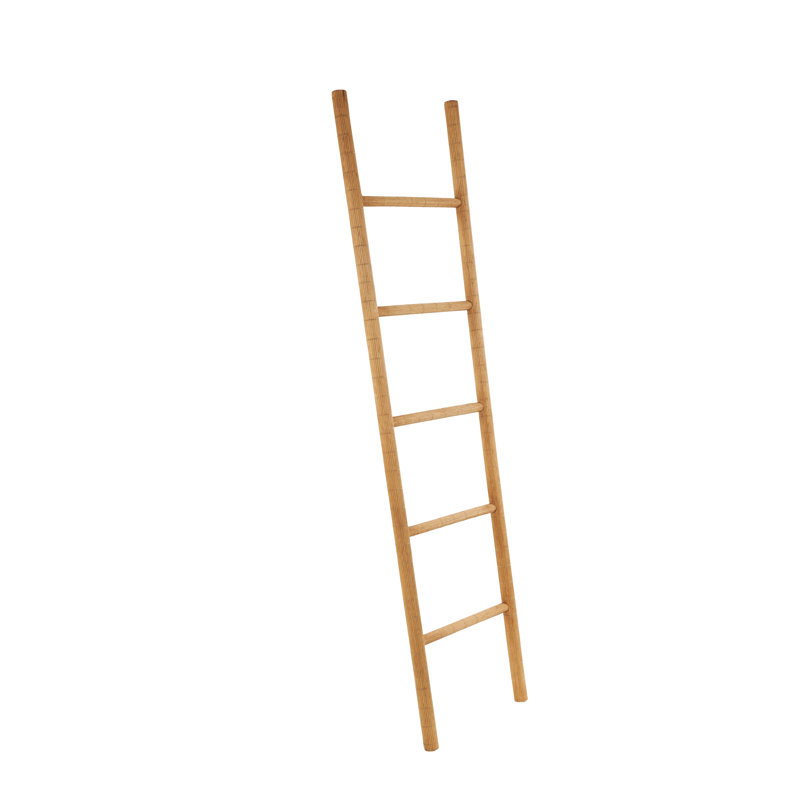 Cole And Grey Wood Handmade 5 Rack Partition Ladder
