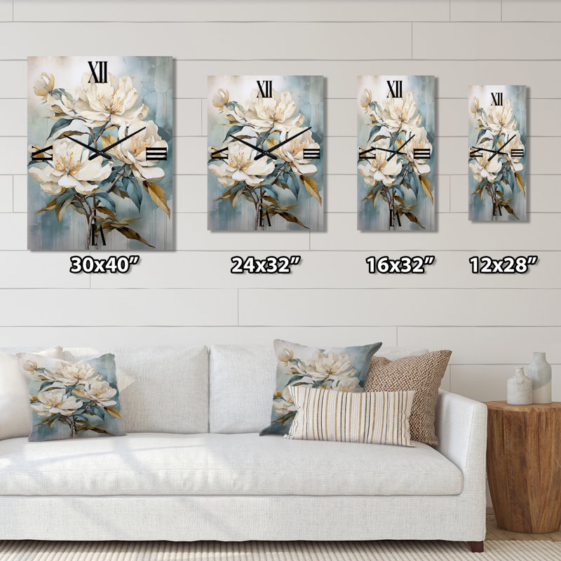 Horloge murale Ciniyah - Rhododendron, Moyen