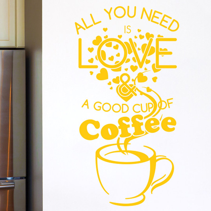 Non-Wall Damaging Wall Decal, Dark Yellow