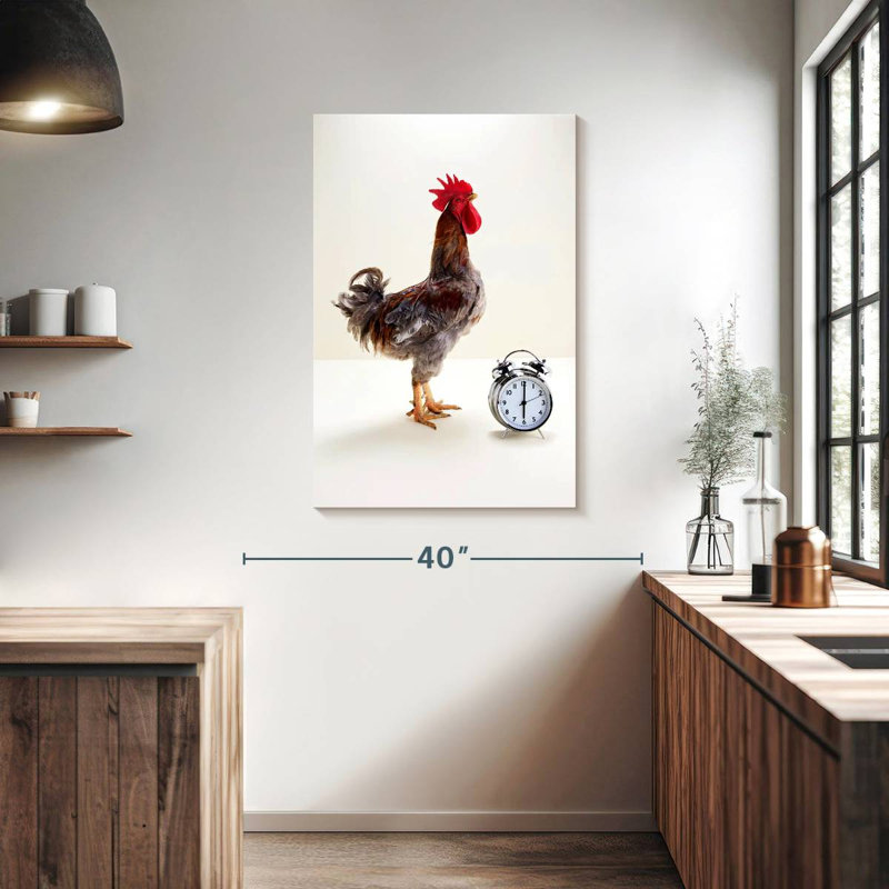 The Noisy Rooster, 39" H x 26" W