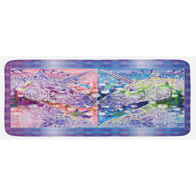 Tapis de cuisine licorne