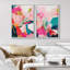 «Grunge Tan White», 2 pièces sur toile-99015980-99015982