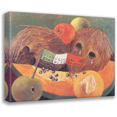 «Coconut Tears (Crying Coconut)» par Frida Kahlo, toile tendue avec châssis
