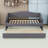Upholstered Daybed with LED lights and a Twin Size Trundle-655625575-655625574