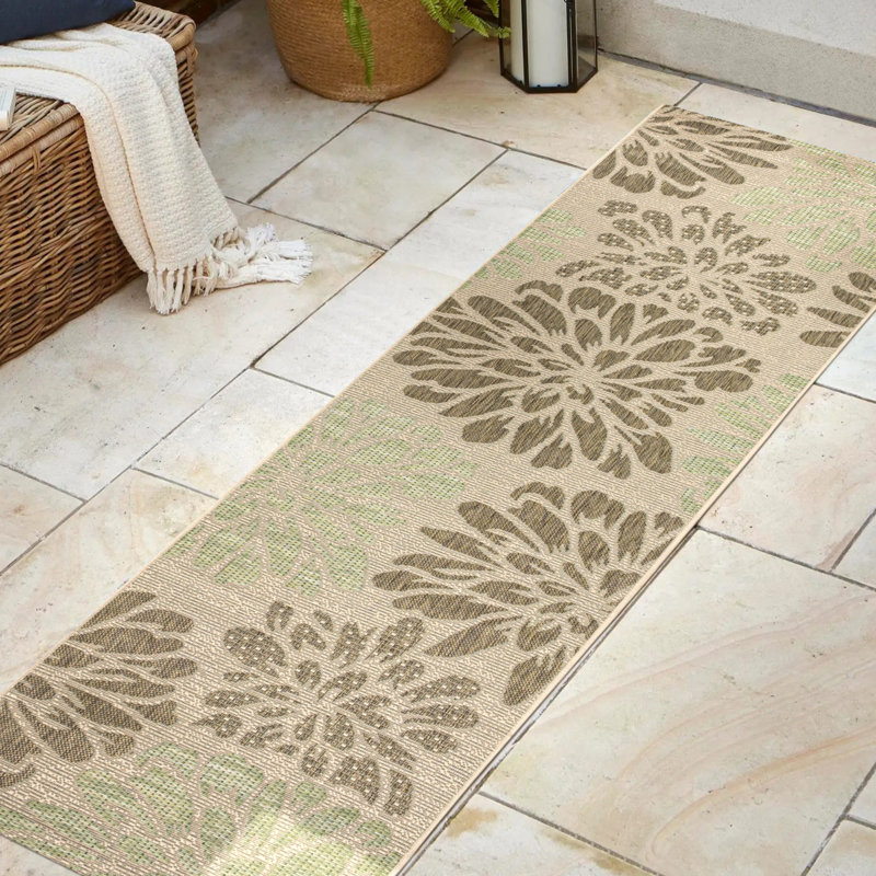 Tapis intérieur / extérieur Hagy, Tapis de couloir 2 pi 2 po x 10 pi