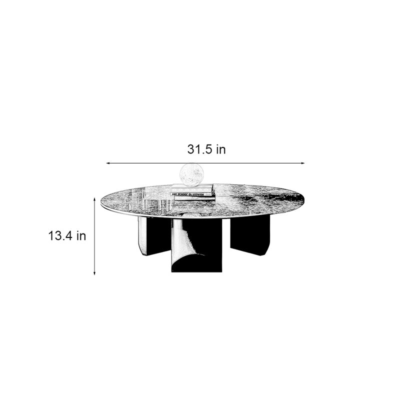Babb, 13.4" H x 31.5" L x 31.5" W