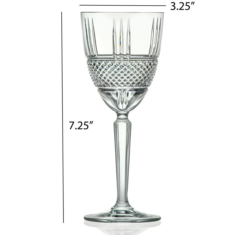 Ensemble de 6 verres à vin Brilliant Collection par Lorren Home Trends