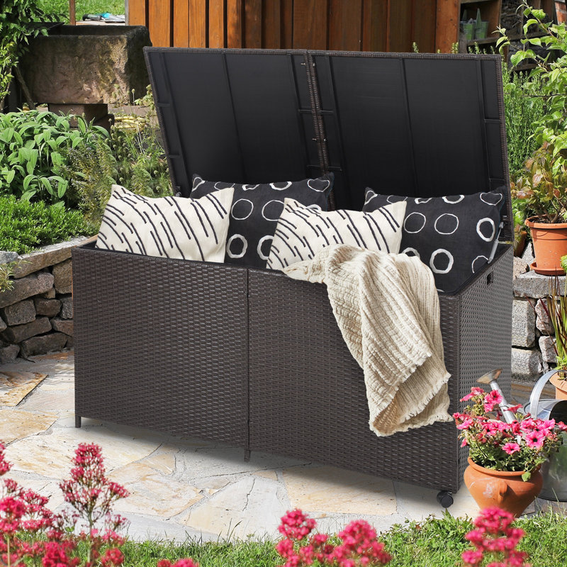 Boîte de rangement sur roulettes 175 gallons Topbuy