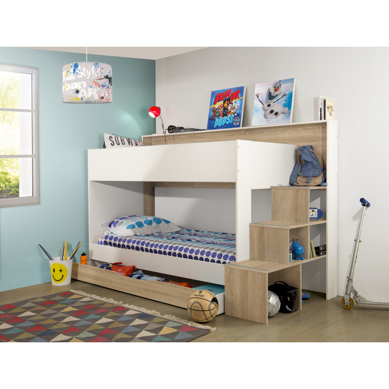 Imogen European Single (90 X 200 Cm) Bunk Bed with Storage Included