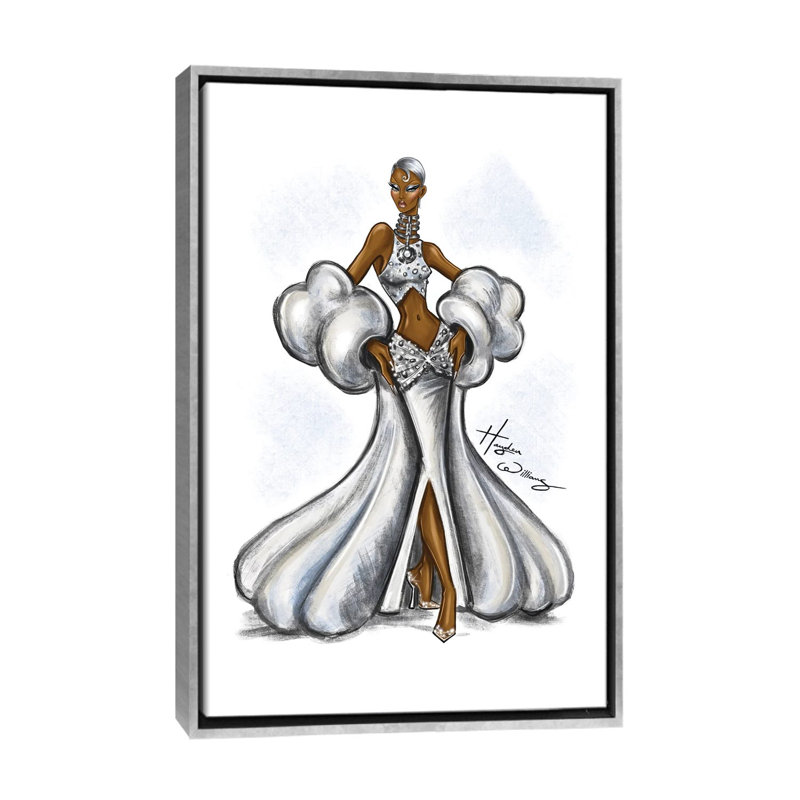 Cloud Dancer - HWI581, Argent, Impression sur toile flottante sans passe-partout, H 26 po x l 18 po