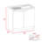 Light Oak Rectangle 2-Door Utility Sink And Cabinet-1444292343