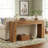 63-Inch Solid Wood Console Table-1892562598
