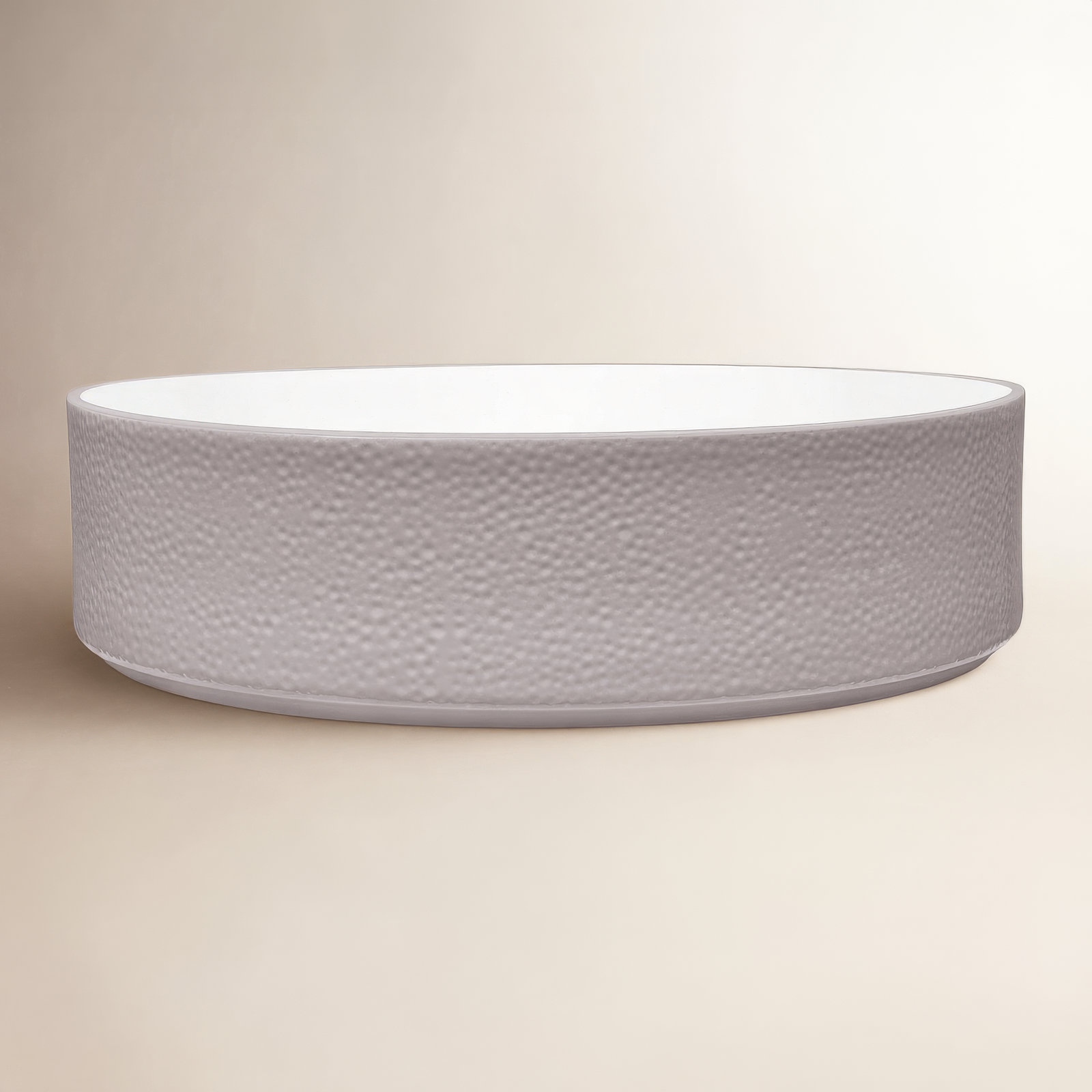 Colortex Stone Porcelain Serving Bowl, Taupe
