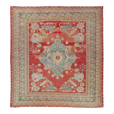 Antique One-of-a-Kind 13'7X15'1 Hand Knotted Area Rug