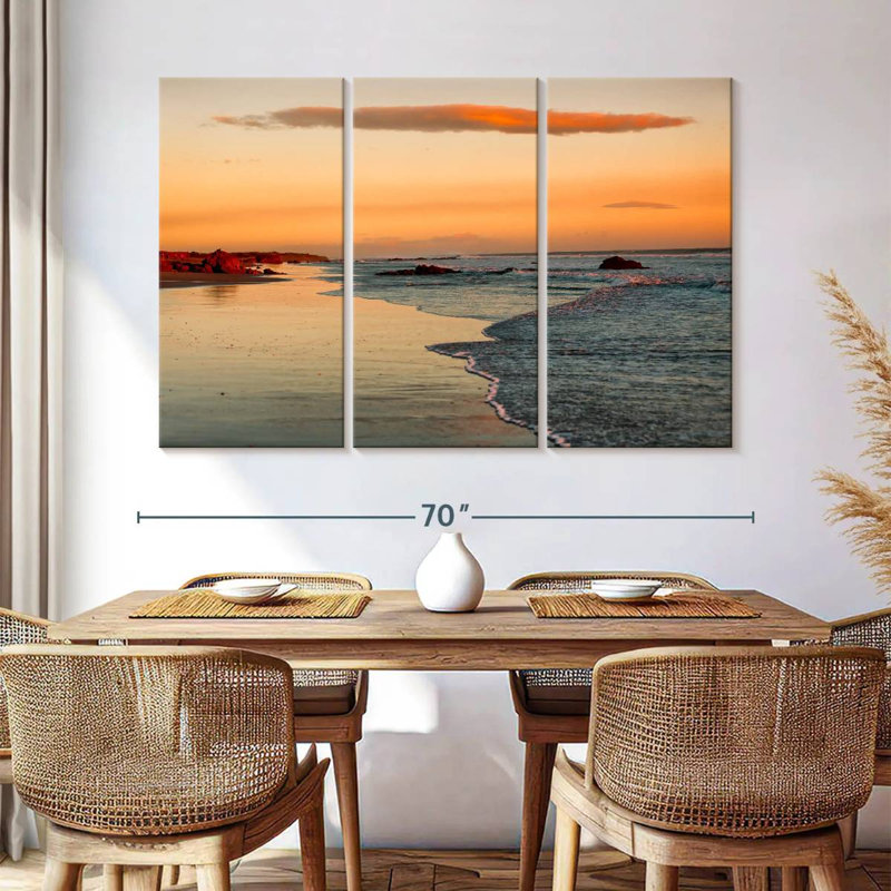 Gillard Leon Beach Sunset, H 42 po x l 65 po