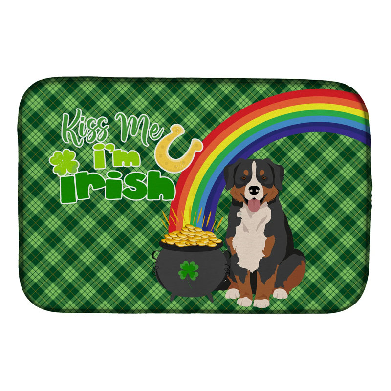 Absorbent Dish Drying Mat With Polyester Surface & Pu Foam Layer, Fast Drying Kitchen Counter Mat