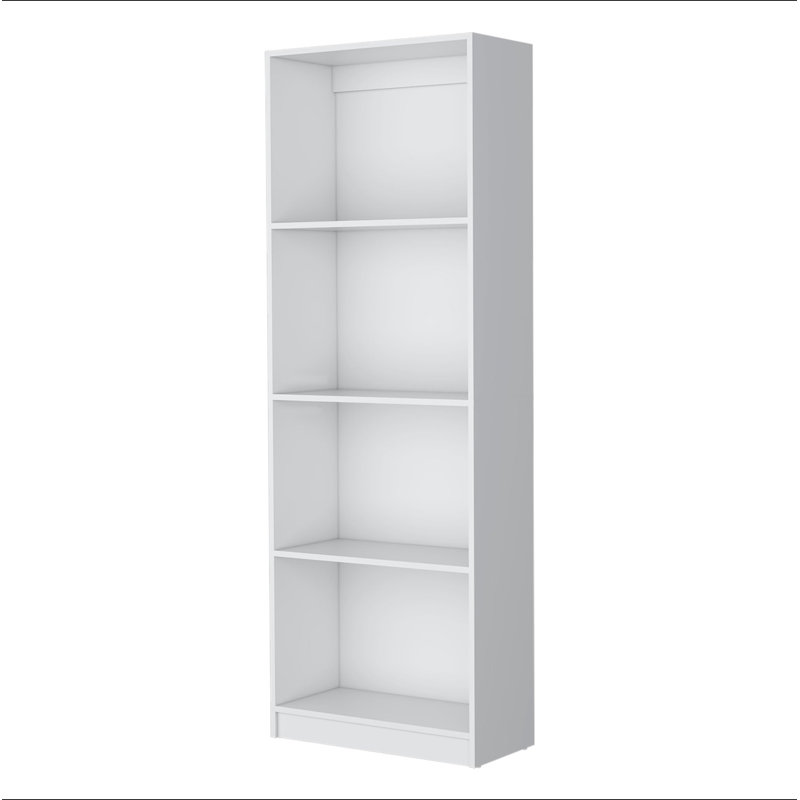 Bibliothèque blanche, (4 Shelves) 71.1"H x 24.7"W x 11.7"D