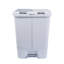 40L Dual Kitchen Recycling Bin with Pedal, 2 Compartments, Slim Space-Saving Design-1223503505