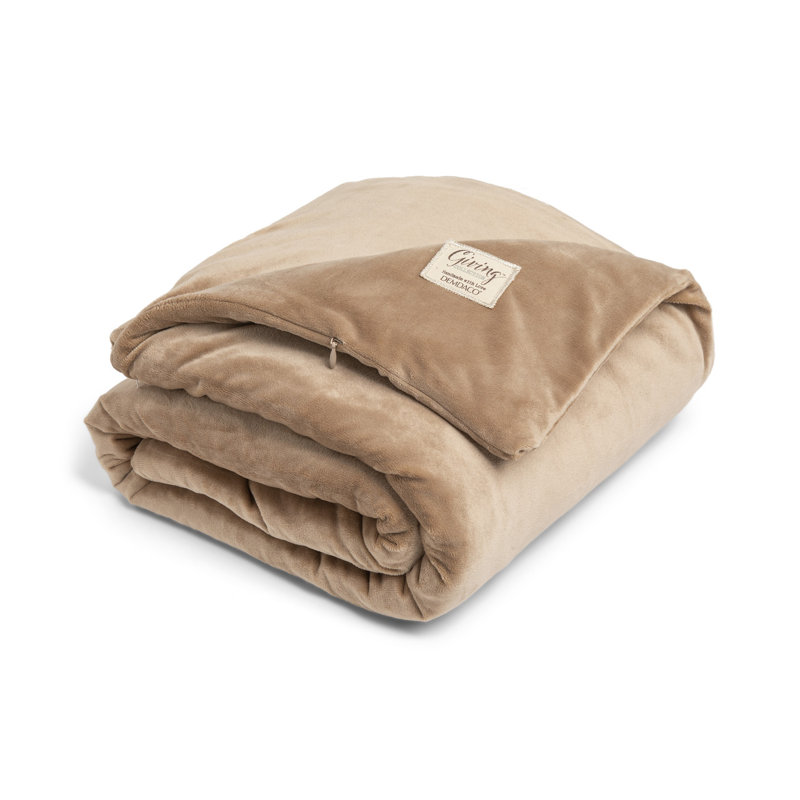 Giving Accessories Weighted Throw Blanket, Tan