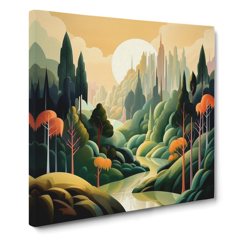 Modern Wall Art - Wrapped Canvas, 50cm H x 50cm W x 3cm D