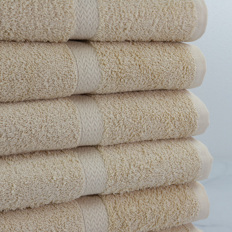 Crown Touch Plush Bath Towel, Beige
