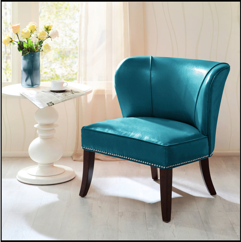 Fauteuil d'appoint sans accoudoirs, Bleu