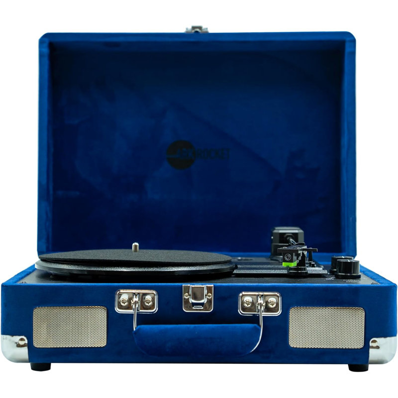 Valise tourne-disque Bluetooth à 3 vitesses avec haut-parleurs intégrés Arkrocket Curiosity