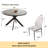 Cappelletti Round Steel Pedestal Dining Table Set-810087414-867550716