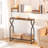 Iberia 9.4'' Solid Wood Top Console Table