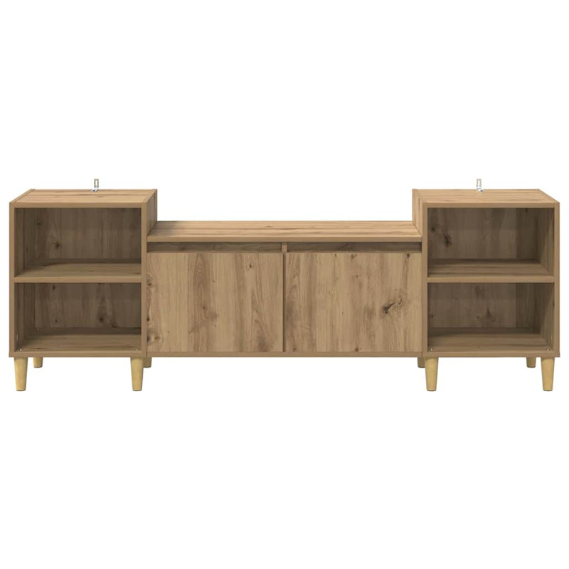 Unfinished TV Stand, 55cm H x 160cm L x 35cm W, Artisan Oak
