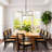 6-Light 26 inch Modern Plug In Pendant Light with 15 Ft Cord & On/Off Switch for Dining Living Room