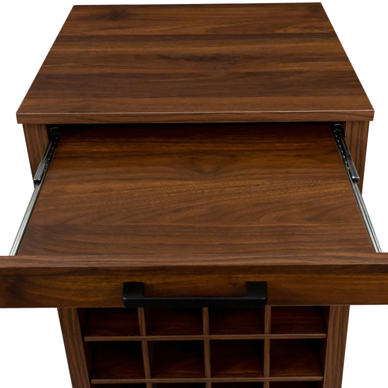 28 Wine Storage Cabinet Brown Walnut - Buffet For Home Comfort In Color Lovers, Walnut Brown